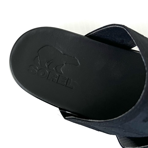Sorel Black Roaming Slide Sandals - Picture 7 of 9